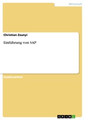 Einführung von SAP