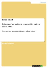 Drivers of agricultural commodity prices  since 2000