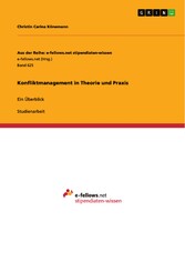 Konfliktmanagement in Theorie und Praxis