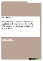 The principle of common heritage of mankind in the new law of the sea: An African perspective based on Nasila S. Rembe's work