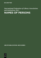 Names of Persons