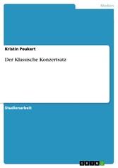 Der Klassische Konzertsatz