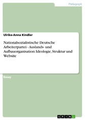 Nationalsozialistische Deutsche Arbeiterpartei - Auslands- und Aufbauorganisation: Ideologie, Struktur und Website