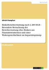 Risikoberichterstattung nach § 289 HGB - Besondere Betrachtung der Berichterstattung über Risiken aus Finanzinstrumenten und einer Widersprüchlichkeit im Imparitätsprinzip