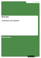 Schreiben im Studium