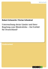 Untersuchung dreier Länder und ihrer Regelung zum Mindestlohn - Ein Vorbild für Deutschland?