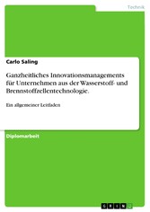 Ganzheitliches Innovationsmanagements für  Unternehmen aus der Wasserstoff- und Brennstoffzellentechnologie.