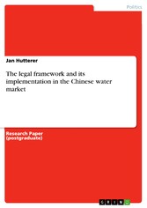 The legal framework and its implementation in the Chinese water market