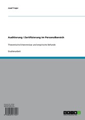 Auditierung / Zertifizierung im Personalbereich