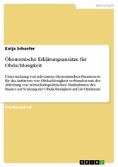 Ökonomische Erklärungsansätze für Obdachlosigkeit