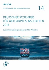 Deutscher SCOR-Preis für Aktuarwissenschaften 2013