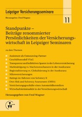 Standpunkte - Beiträge renommierter Persönlichkeiten der Versicherungswirtschaft in Leipziger Seminaren