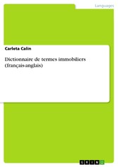 Dictionnaire de termes immobiliers (français-anglais)