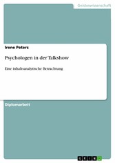 Psychologen in der Talkshow