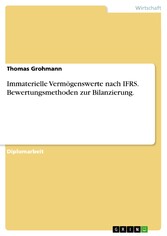 Immaterielle Vermögenswerte nach IFRS. Bewertungsmethoden zur Bilanzierung.