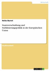 Staatsverschuldung und Stabilisierungspolitik in der Europäischen Union