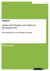 Spiele und Übungen zum Fallen im Sportunterricht