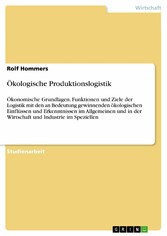 Ökologische Produktionslogistik