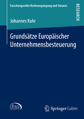 Grundsätze Europäischer Unternehmensbesteuerung