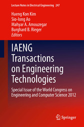 IAENG Transactions on Engineering Technologies