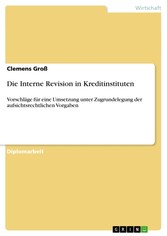 Die Interne Revision in Kreditinstituten