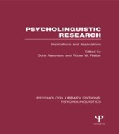 Psycholinguistic Research (PLE: Psycholinguistics)