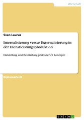 Internalisierung versus Externalisierung in der Dienstleistungsproduktion