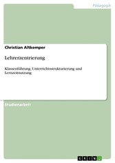 Lehrerzentrierung