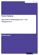 Was leisten Pflegediagnosen? - Der Pflegeprozess