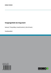 Vergangenheit als Argument