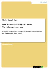 Personalentwicklung und Neue Verwaltungssteuerung