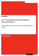 Die Unionsbürgerschaft: Europäische Herrschaftsklasse?