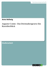 Auguste Comte - Das Dreistadiengesetz: Ein Kurzüberblick