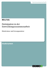 Partizipation in der Entwicklungszusammenarbeit