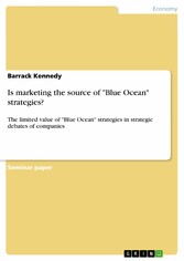 Is marketing the source of 'Blue Ocean' strategies?