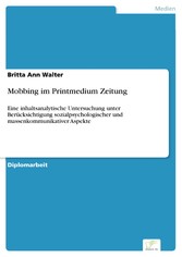 Mobbing im Printmedium Zeitung