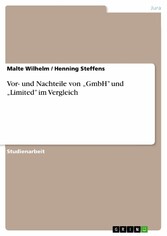 Vor- und Nachteile von 'GmbH' und 'Limited' im Vergleich