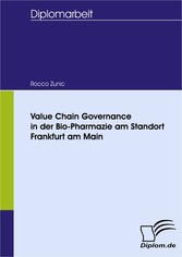 Value Chain Governance in der Bio-Pharmazie am Standort Frankfurt am Main