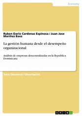 La gestión humana desde el desempeño organizacional