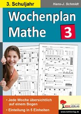 Wochenplan Mathe / Klasse 3