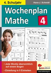 Wochenplan Mathe / Klasse 4