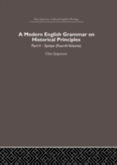 Modern English Grammar on Historical Principles