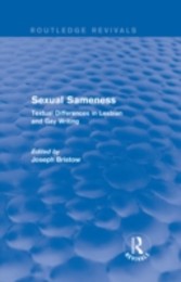 Sexual Sameness (Routledge Revivals)