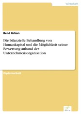 Die bilanzielle Behandlung von Humankapital und die Möglichkeit seiner Bewertung anhand der Unternehmensorganisation