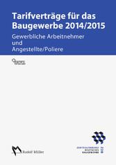 Tarifverträge für das Baugewerbe 2014/2015