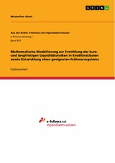 Mathematische Modellierung zur Ermittlung der kurz- und langfristigen Liquiditätsrisiken in Kreditinstituten sowie Entwicklung eines geeigneten Frühwarnsystems