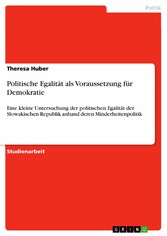 Politische Egalität als Voraussetzung für Demokratie