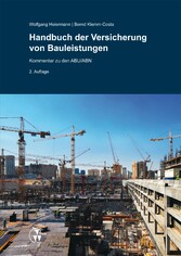 Handbuch der Versicherung von Bauleistungen