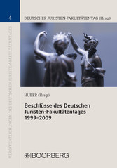 Beschlüsse des Deutschen Juristen-Fakultätentages 1999-2009