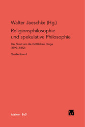 Religionsphilosophie und spekulative Theologie